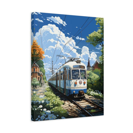 Charming daisy flowers in a neat row, blooming brightly against a soft natural background – The Daisy Line Paint By Numbers in a frame