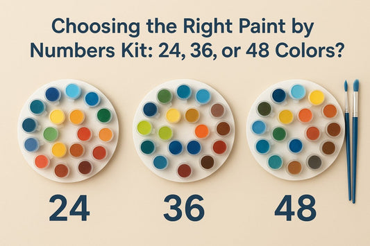 Choosing the Right Paint by Numbers Kit: 24, 36, or 48 Colors?
