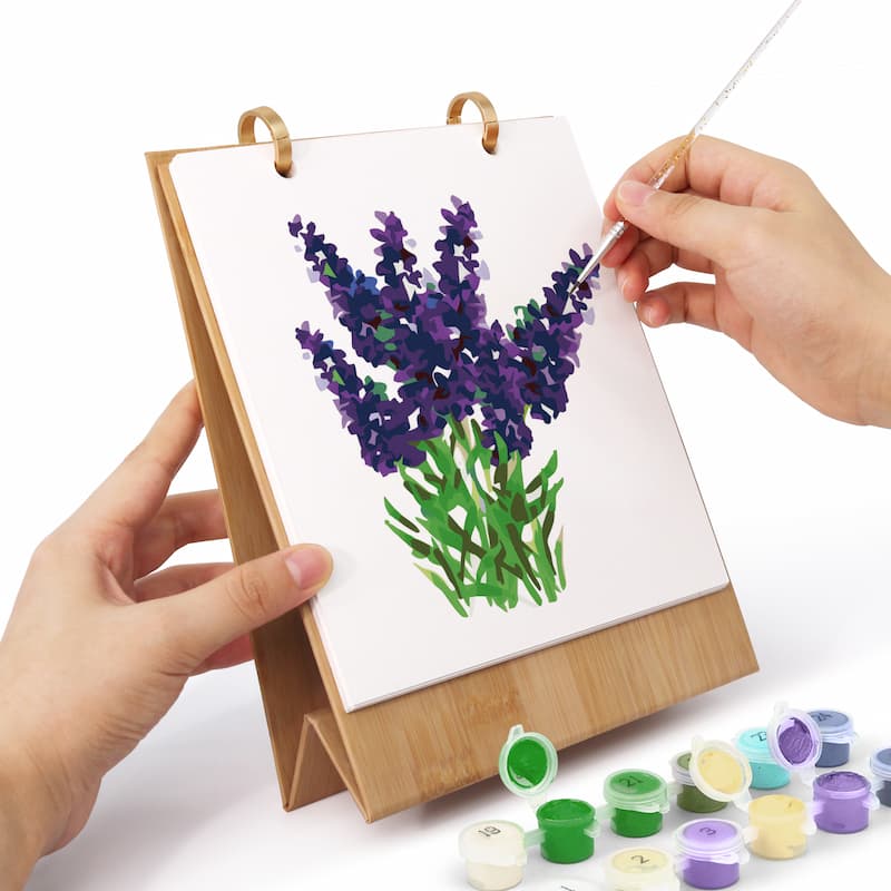 2027 Botanical Flowers Paint by Numbers Calendar (Flower Study Edition)