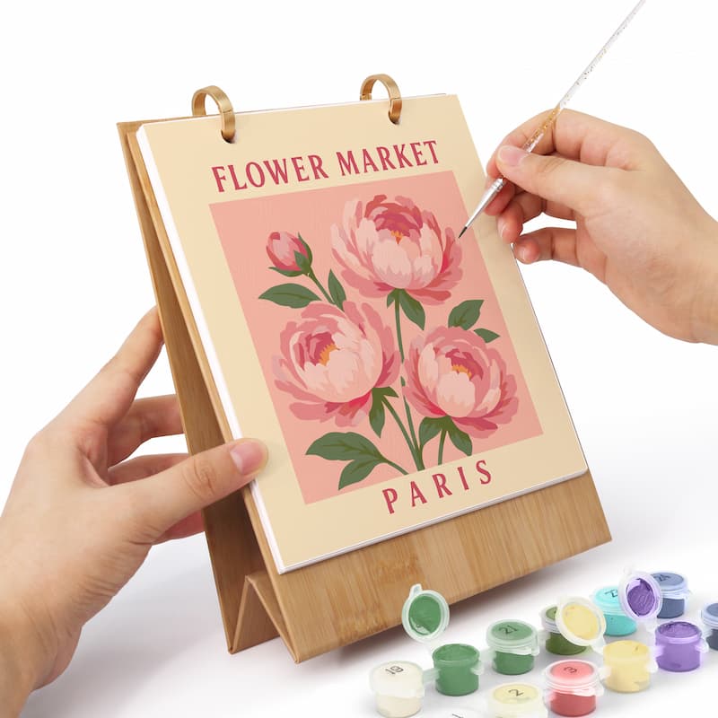 2027 Floral Paint by Numbers Calendar (Flower Market Edition)