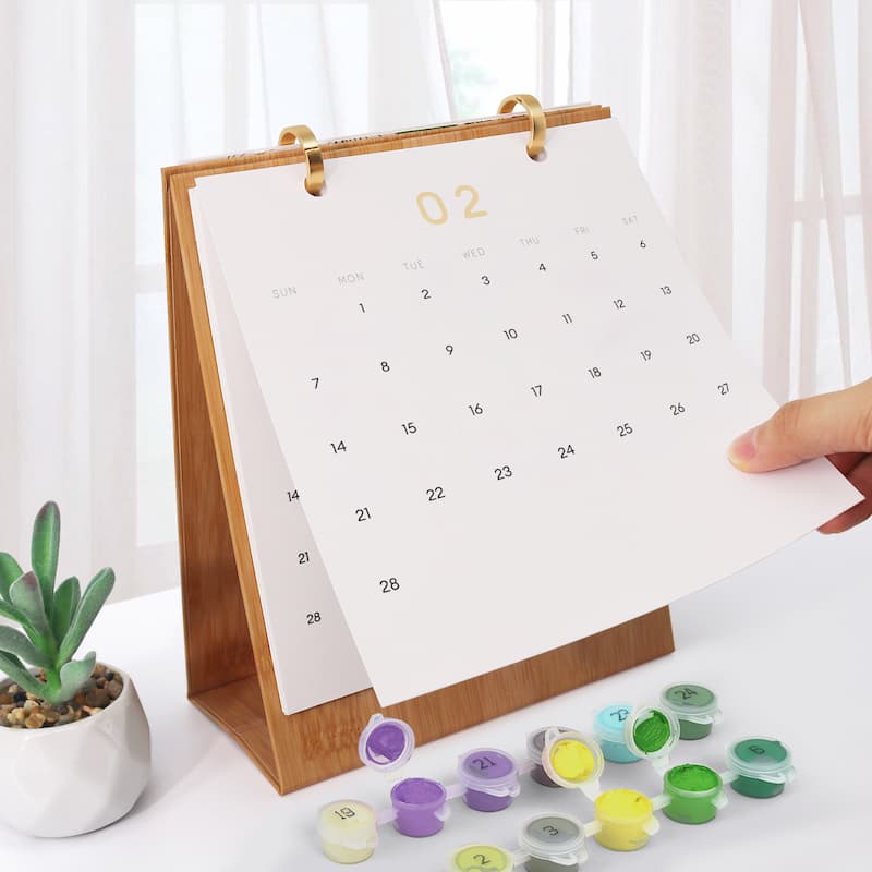 2027 Floral Paint by Numbers Calendar (Flower Market Edition)