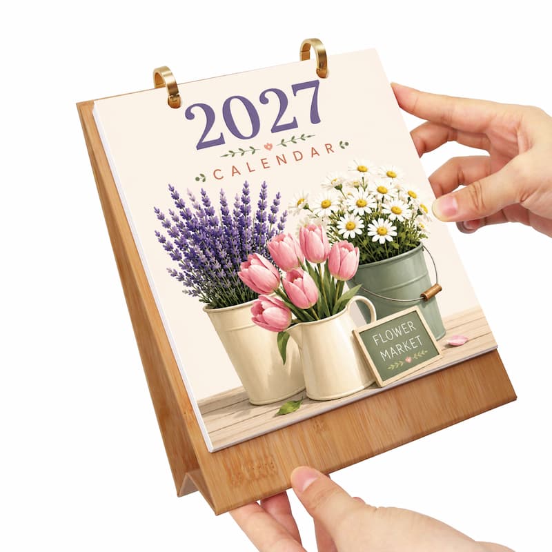 2027 Floral Paint by Numbers Calendar (Flower Market Edition)