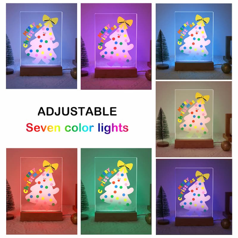 Cheerful Snowman Glow LED Acrylic Paint by Numbers