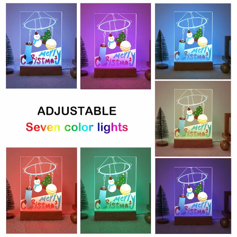Christmas Mobile Glow LED Acrylic Paint by Numbers