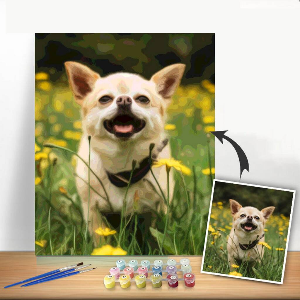 Custom Pet Paint By Numbers