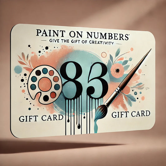 Paint On Numbers Gift Card - Paint On Numbers CA