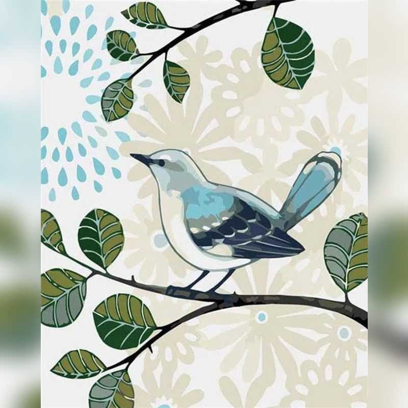 Happy Bird Paint By Numbers - Paint On Numbers Canada