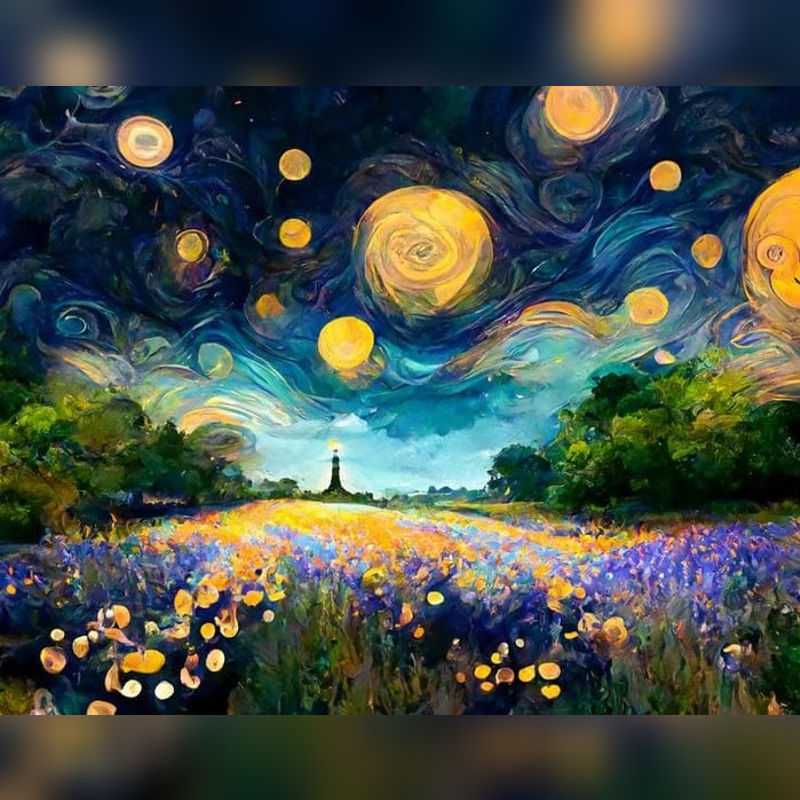 Inspired by Van Gogh and Monet Paint By Numbers - Paint On Numbers Canada