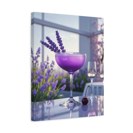 Lavender cocktail paint by numbers kit for adults – Canadian art kit