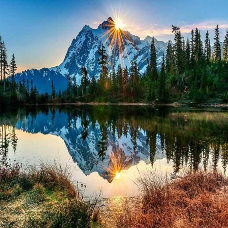 Mountain View Paint By Numbers - Paint On Numbers Canada