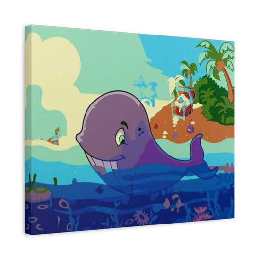 Pirate Whale and Treasure Paint By Numbers - Paint On Numbers Canada