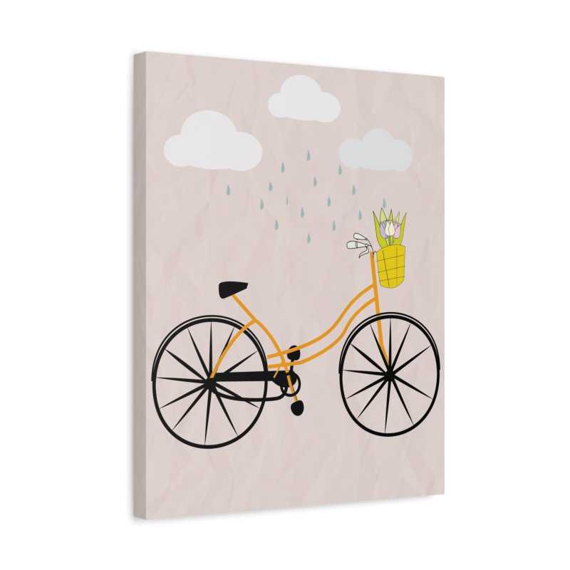 Raindrop Ride Paint By Numbers depicting a whimsical scene in the rain.