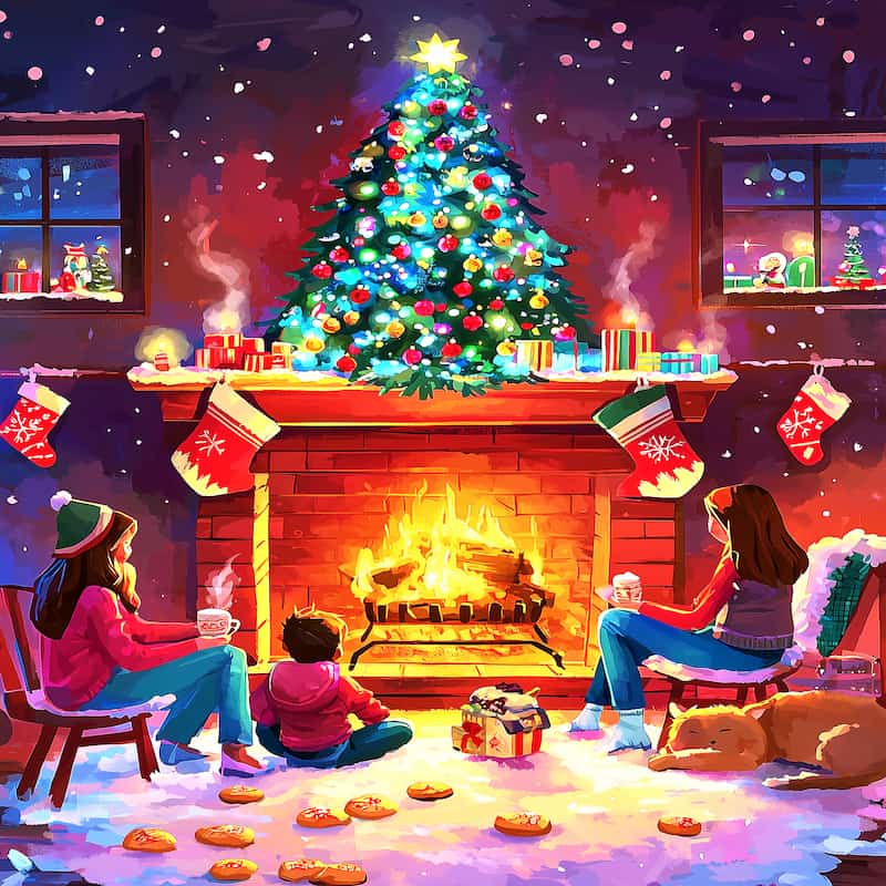 The Warmth of Christmas Paint By Numbers