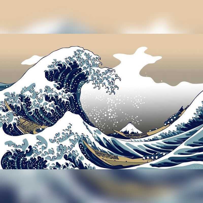 The Great Wave of Kanagawa Paint By Numbers - Paint On Numbers Canada