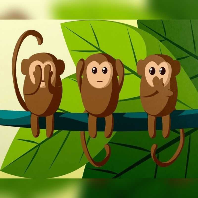 Three Wise Monkeys Paint By Numbers - Paint On Numbers Canada