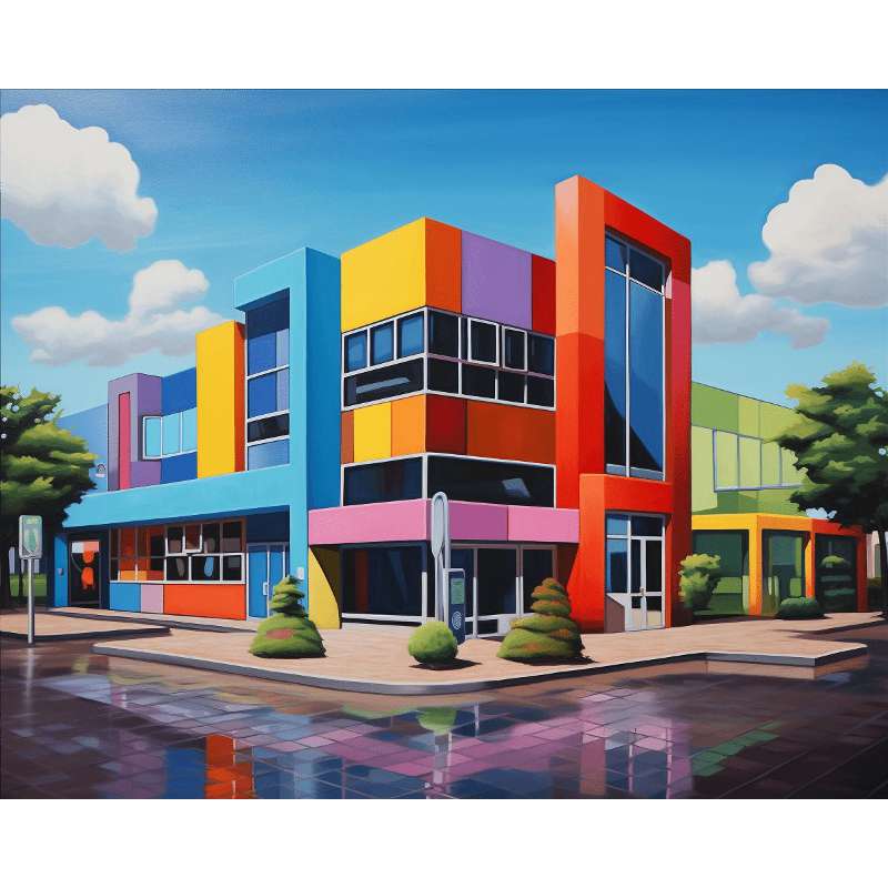 Unleash your creativity with the Vibrant Building Paint By Numbers Kit. Paint a colorful architectural city scene that inspires imagination and joy. Perfect for art lovers in Canada.