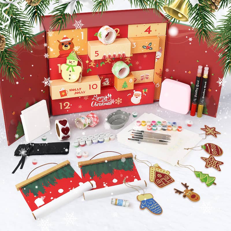 The 12-Day Christmas Crafter's Gift Box | Paint On Numbers Canada