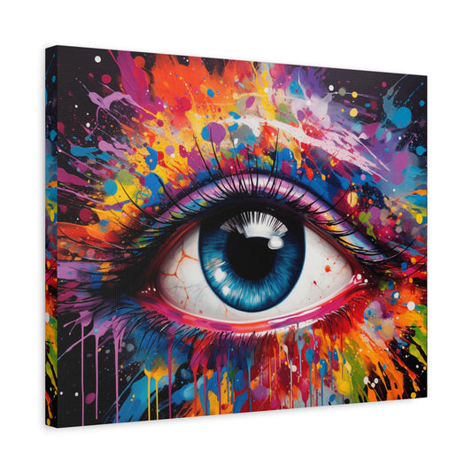 Prism of Emotion Paint By Numbers Kit – Vibrant Abstract Art Full of Emotion and Color shown in a frame