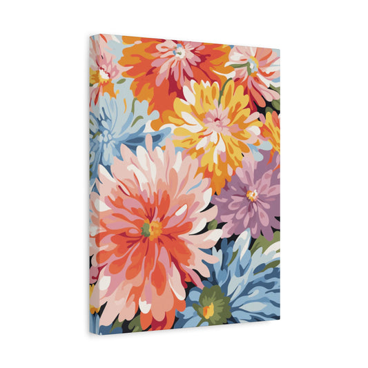 Radiant Grace Paint By Numbers kit showing elegant floral design in soft pastel tones, framed as finished DIY artwork for adults in Canada.